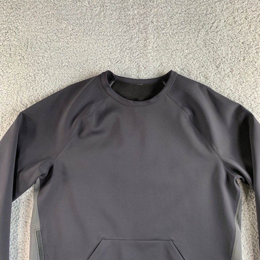 NEW Lululemon Jacket Mens Large Black Chamber Reflective Pullover Active Running - Picture 3 of 14